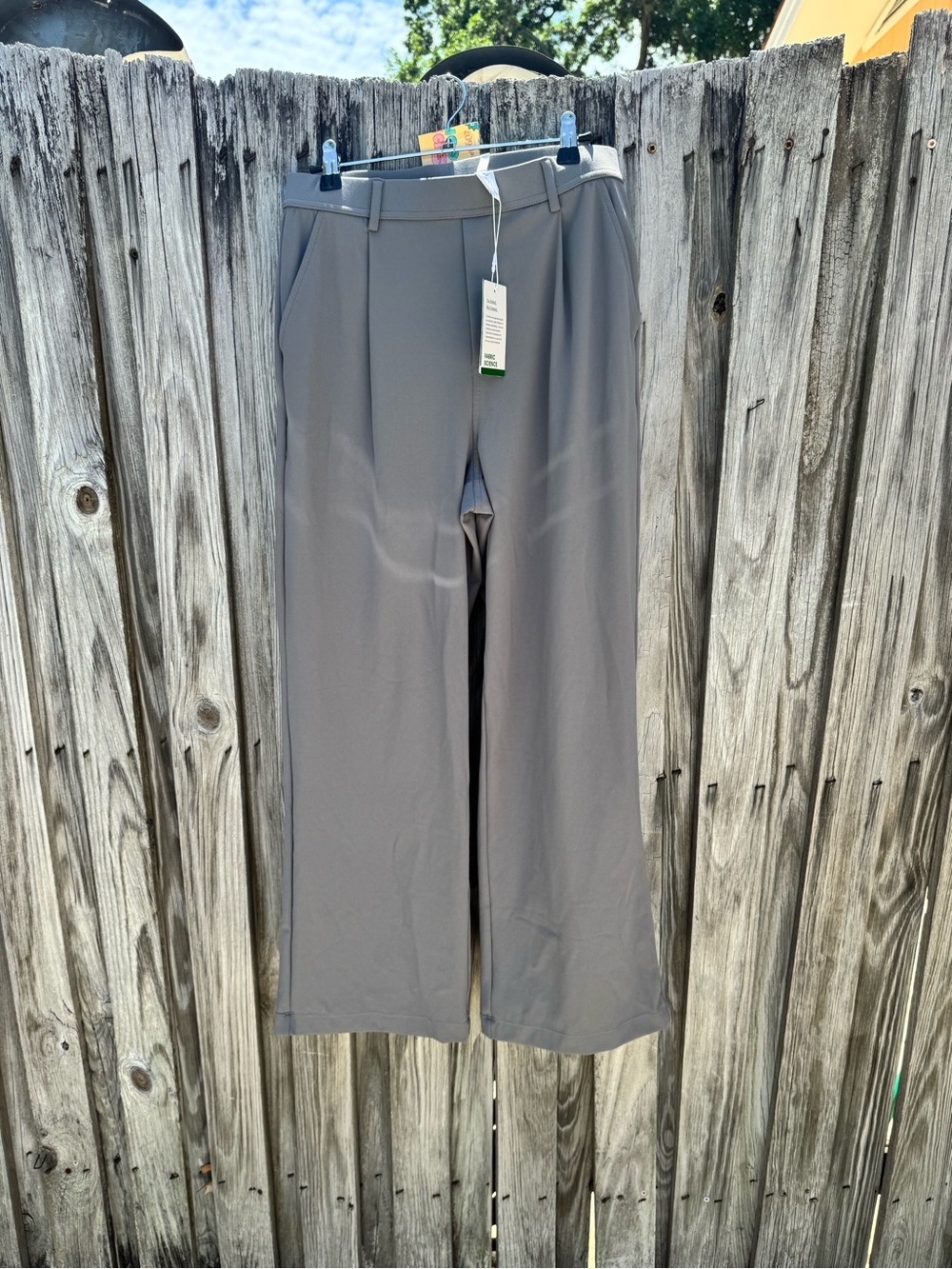Halara Gray Wide-Leg Dress Pants